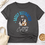 Easily Distracted by Cats w/Graphic T-Shirt