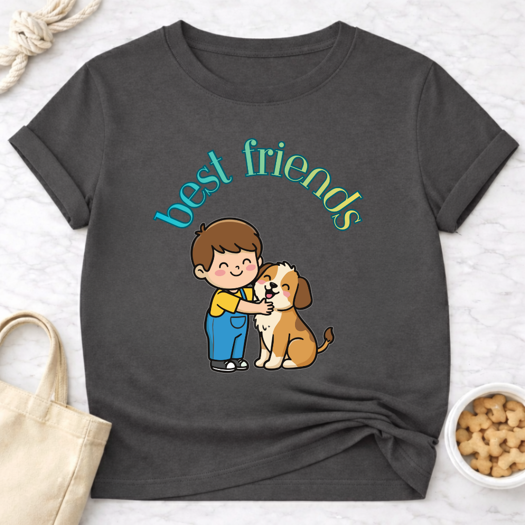 Best Friends Boy and Dog T-Shirt