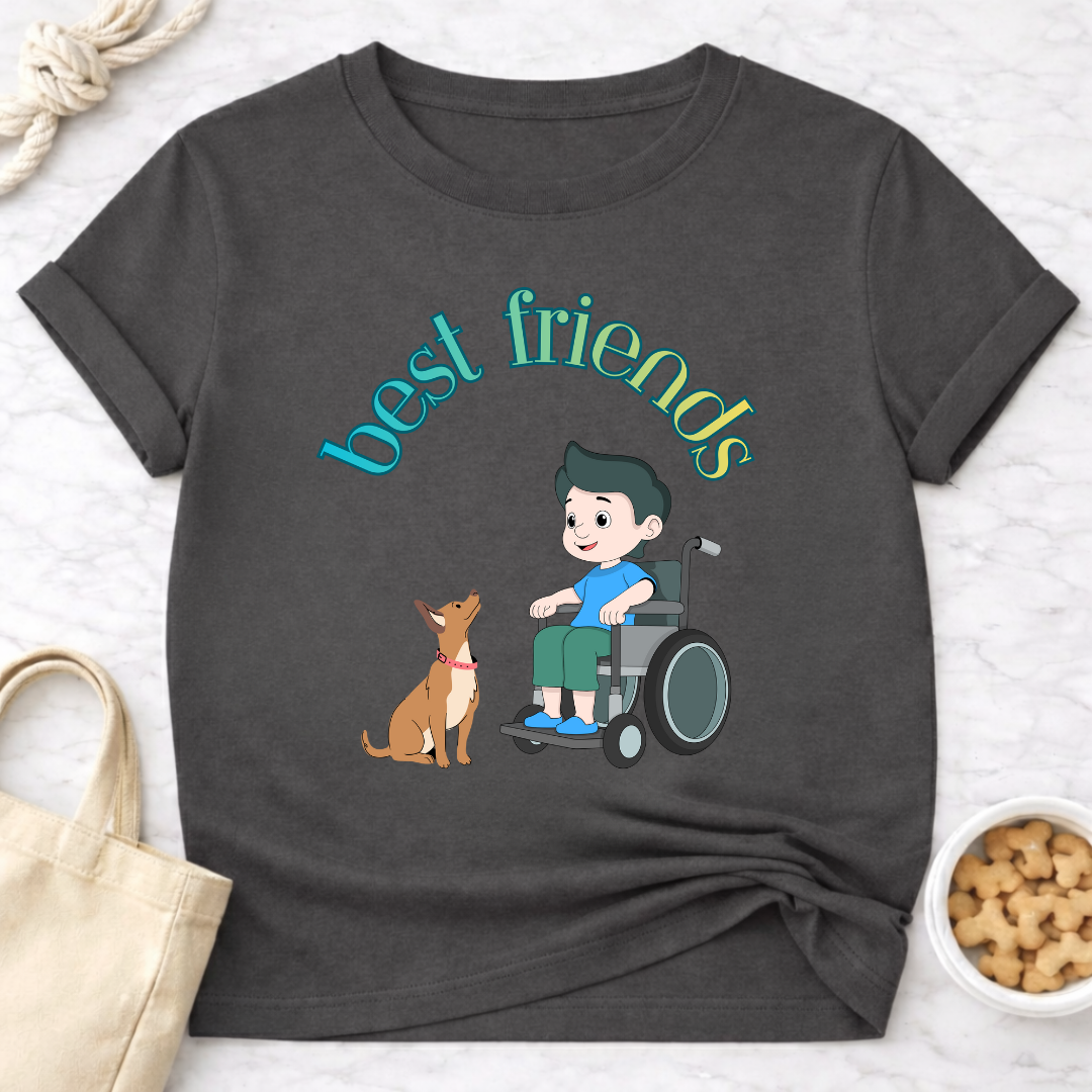 Best Friends Boy and Dog Special Needs T-Shirt