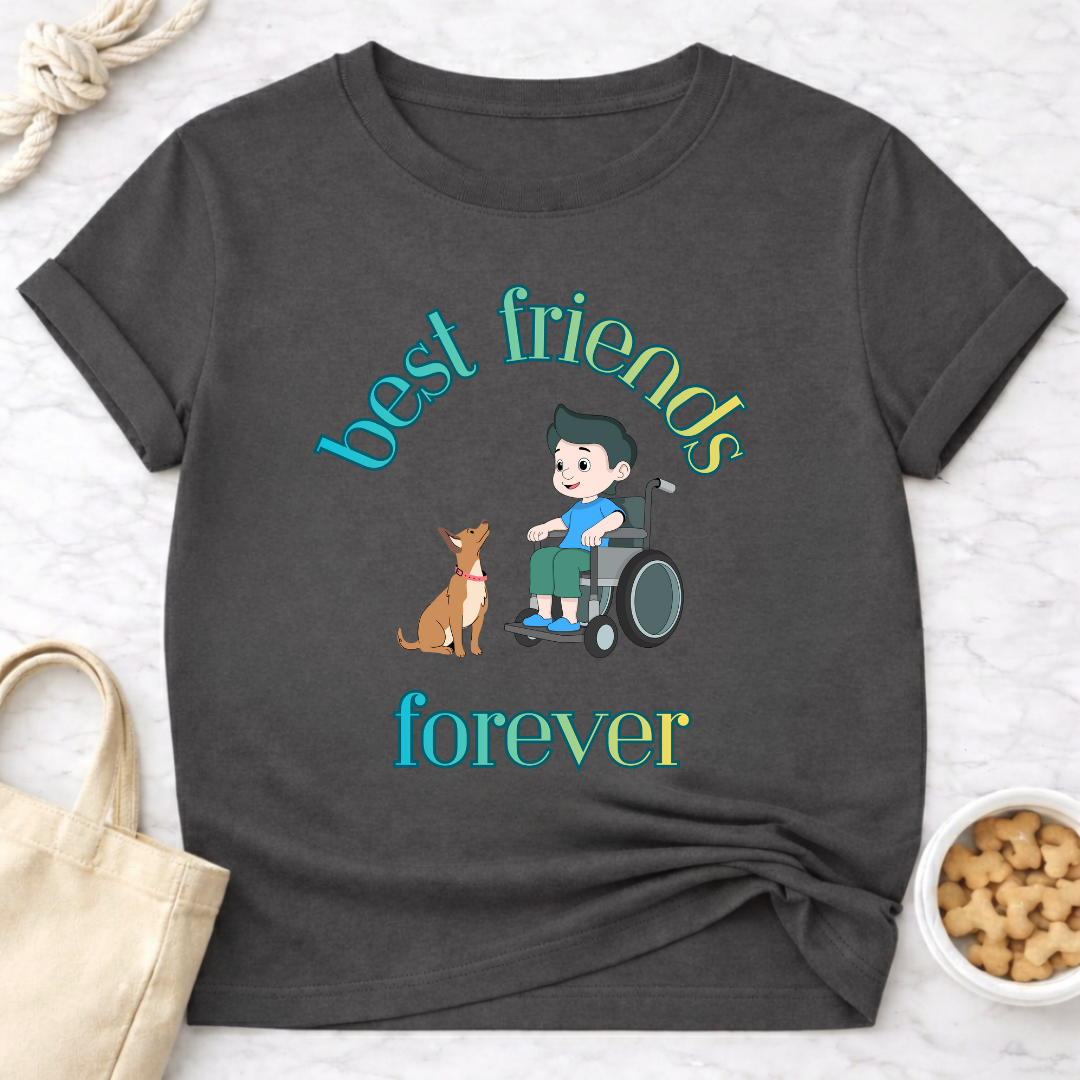 Best Friends Forever Boy and Dog Special Needs T-Shirt
