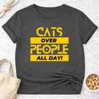 Cats Over People (Block)T-Shirt
