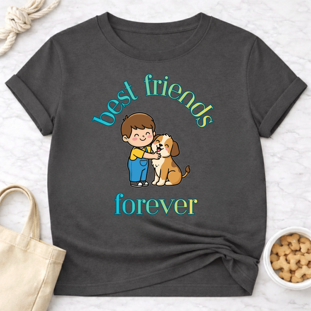 Best Friends Forever Boy and Dog T-Shirt