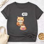 Empty Bowl Cat T-Shirt