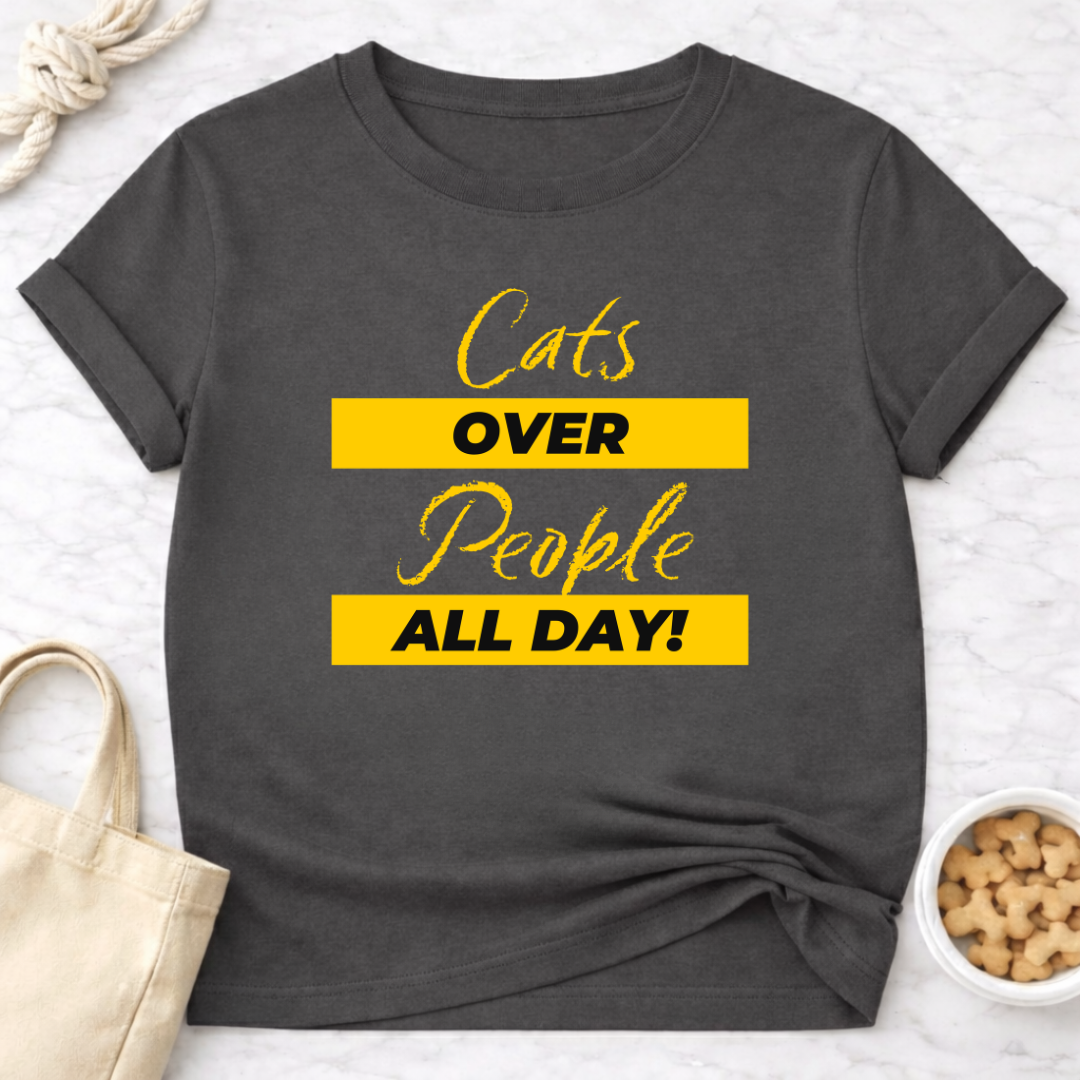 Cats Over People (Chalk)T-Shirt