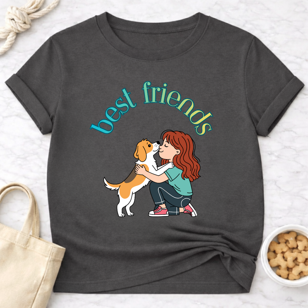 Best Friends Girl and Dog T-Shirt