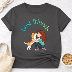 Best Friends Girl and Dog T-Shirt