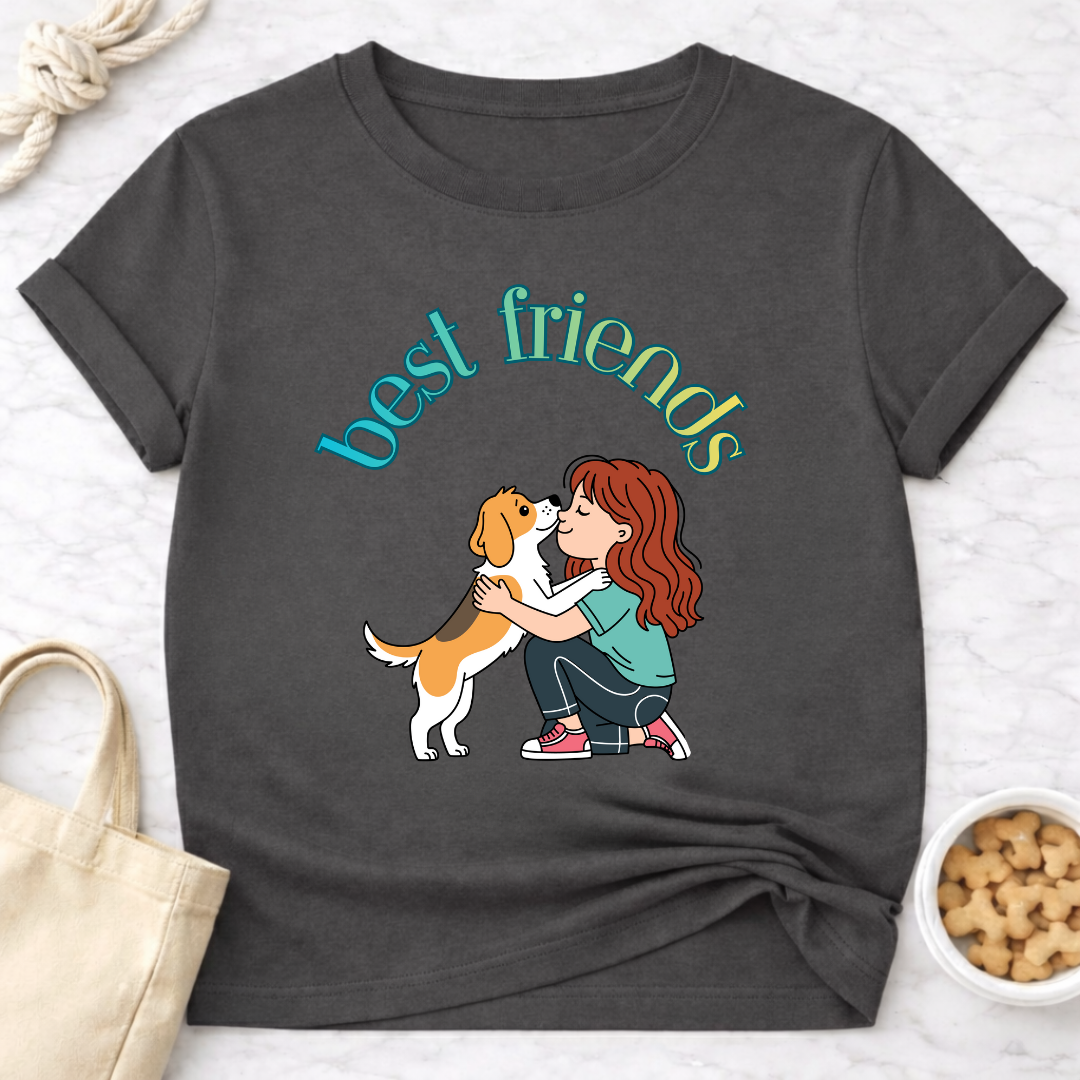 Best Friends Girl and Dog T-Shirt
