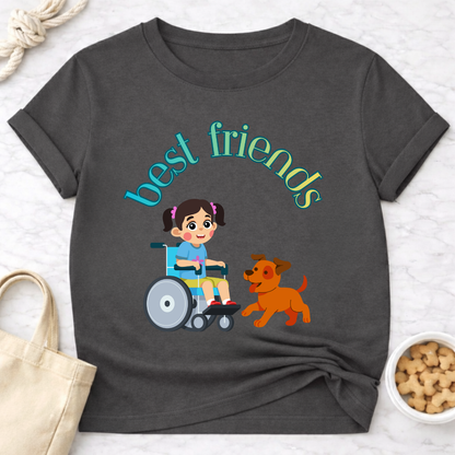 Best Friends Girl and Dog Special Needs T-Shirt