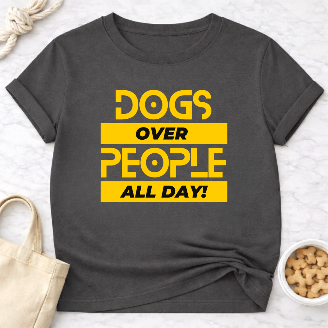 Dogs Over People (Block)T-Shirt