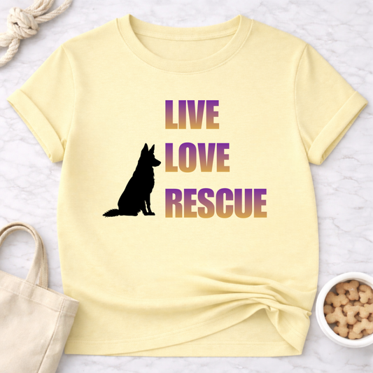 Live Love Rescue Dog T-Shirt