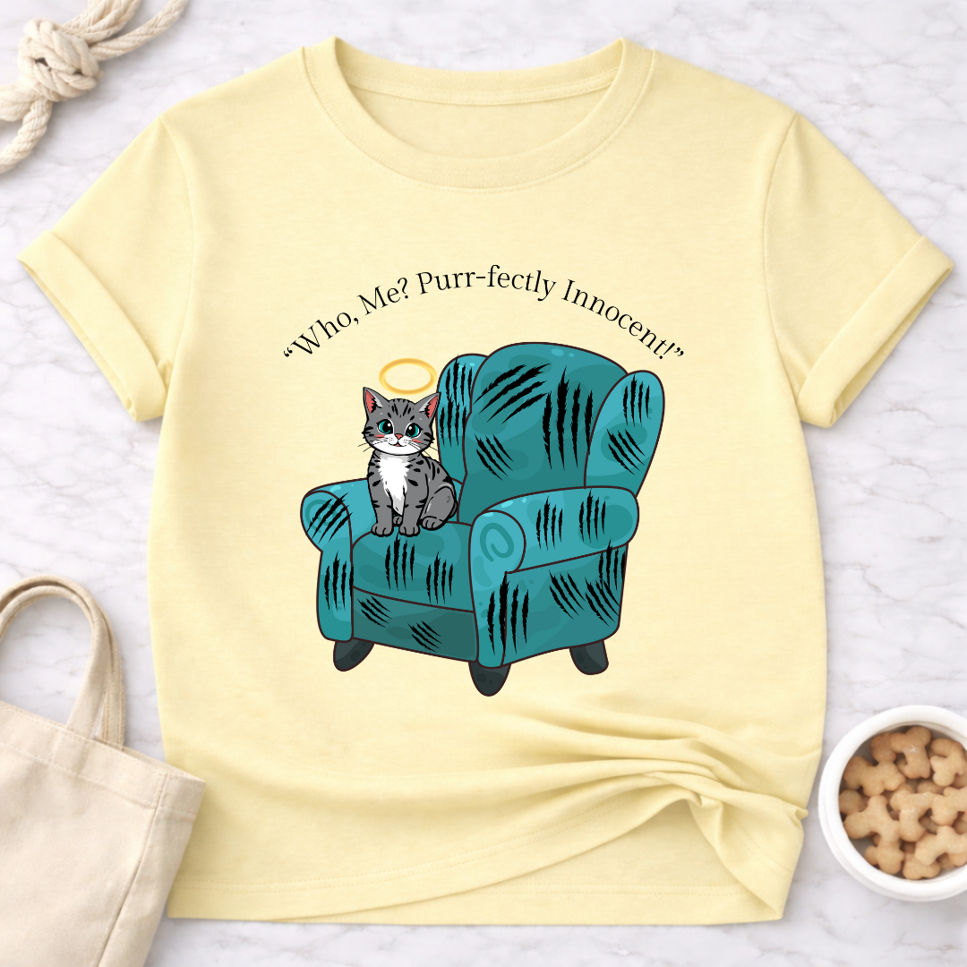 Purr-fectly Innocent Cat T-Shirt