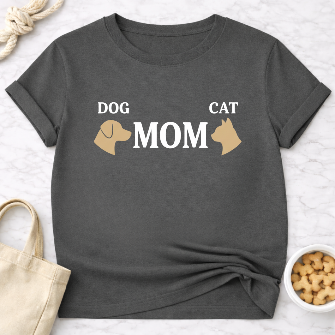 Dog and Cat Mom T-Shirt