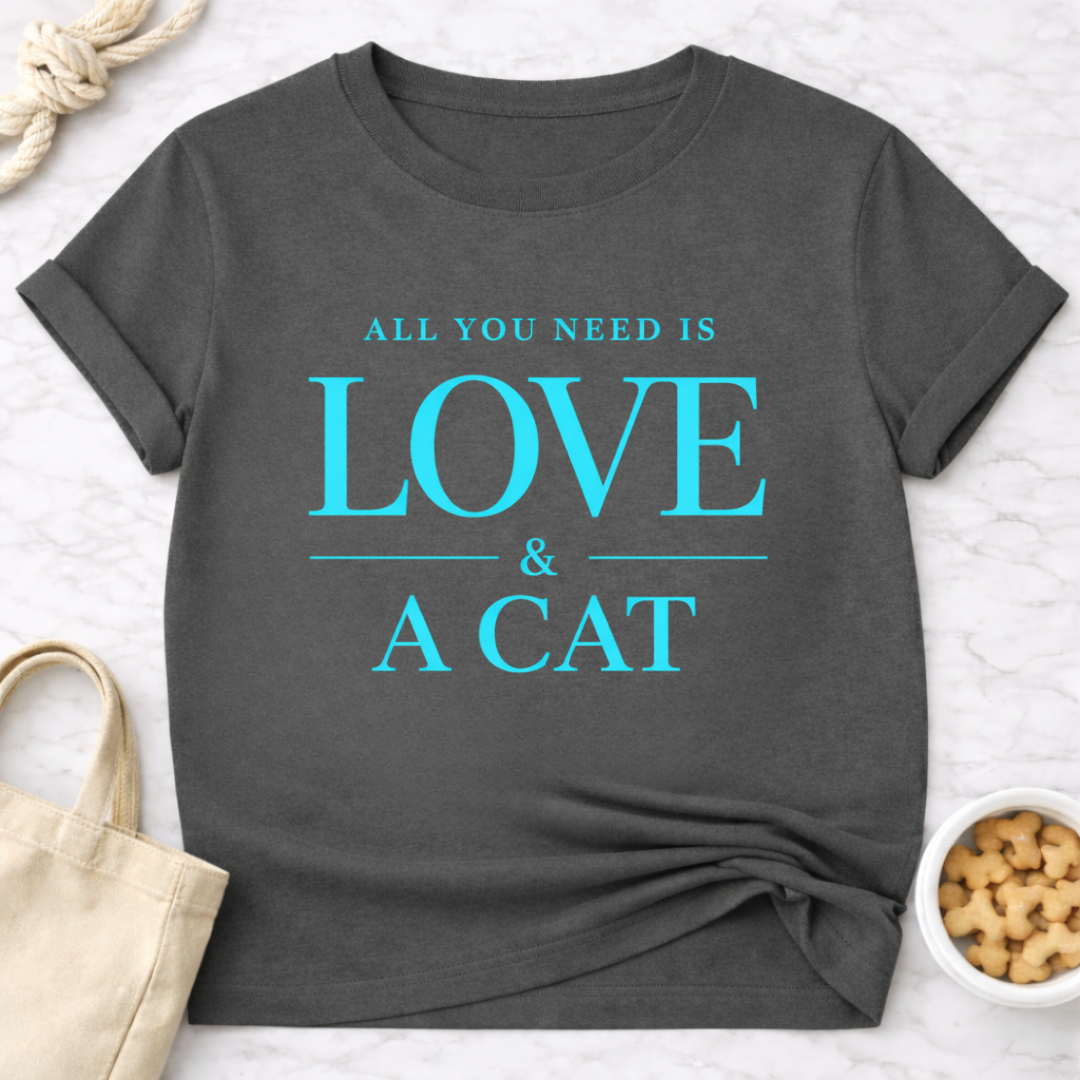 All You Need is Love and a Cat T-Shirt