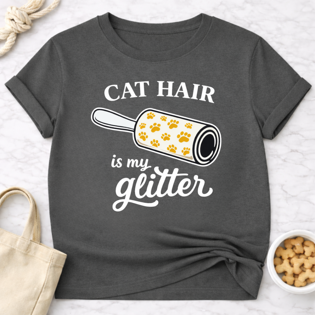 Cat Hair is My Glitter T-Shirt