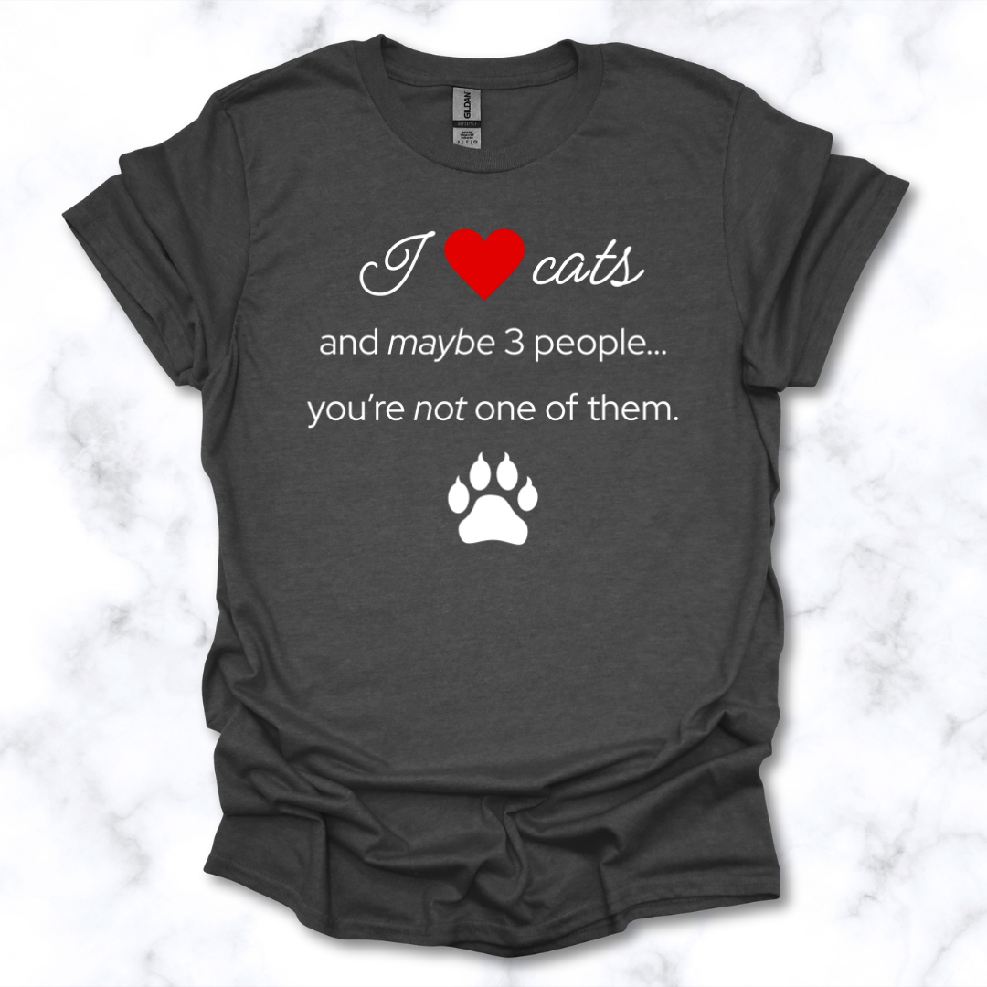 I Love Cats and Maybe 3 People...You're Not One of Them T-Shirt