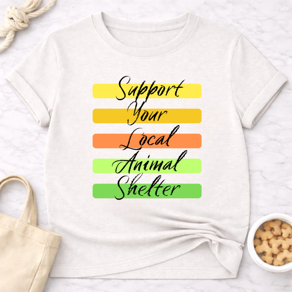 Support Your Local Animal Shelter Retro T-Shirt