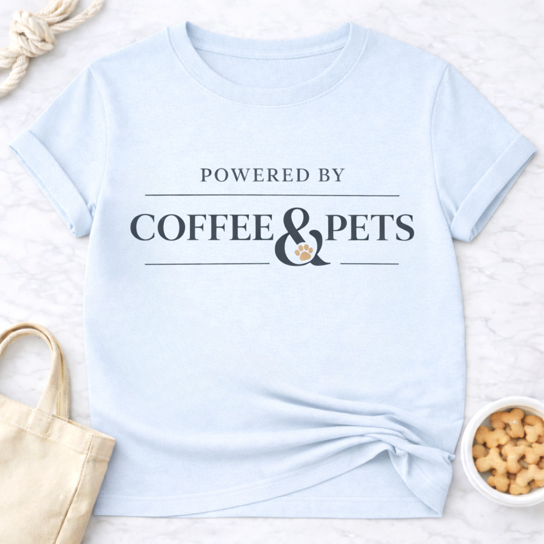 Powered by Coffee & Pets T-Shirt