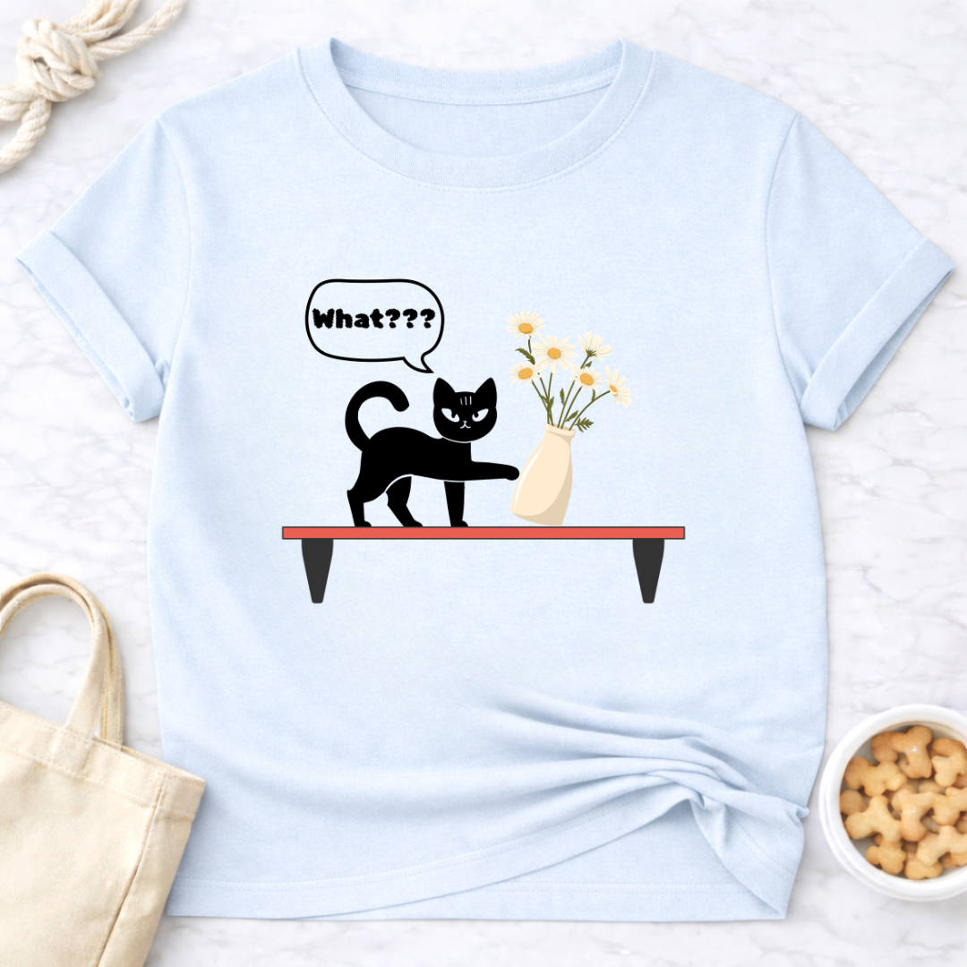 Mischievous Cat on a Shelf T-Shirt