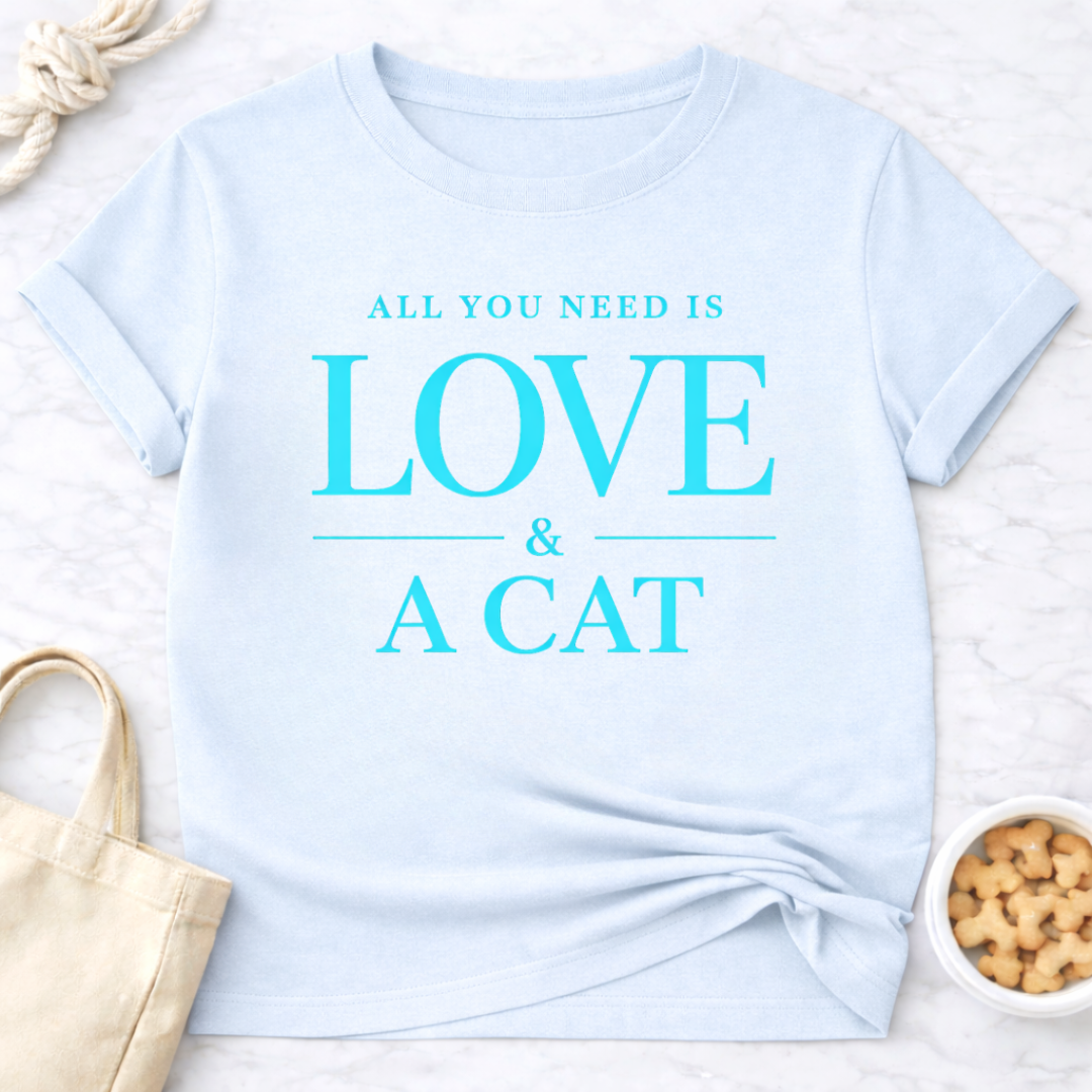 All You Need is Love and a Cat T-Shirt