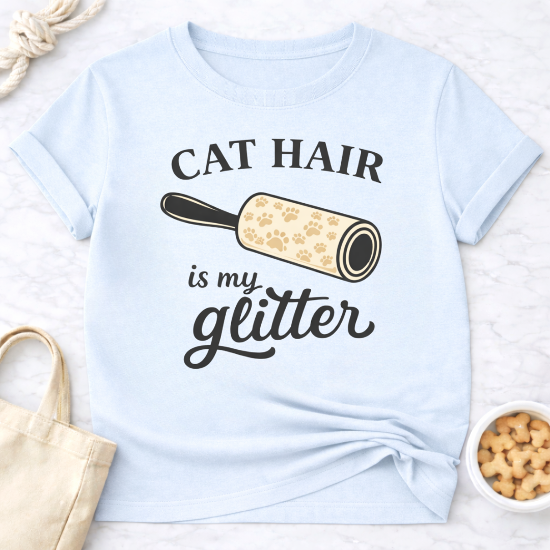 Cat Hair is My Glitter T-Shirt
