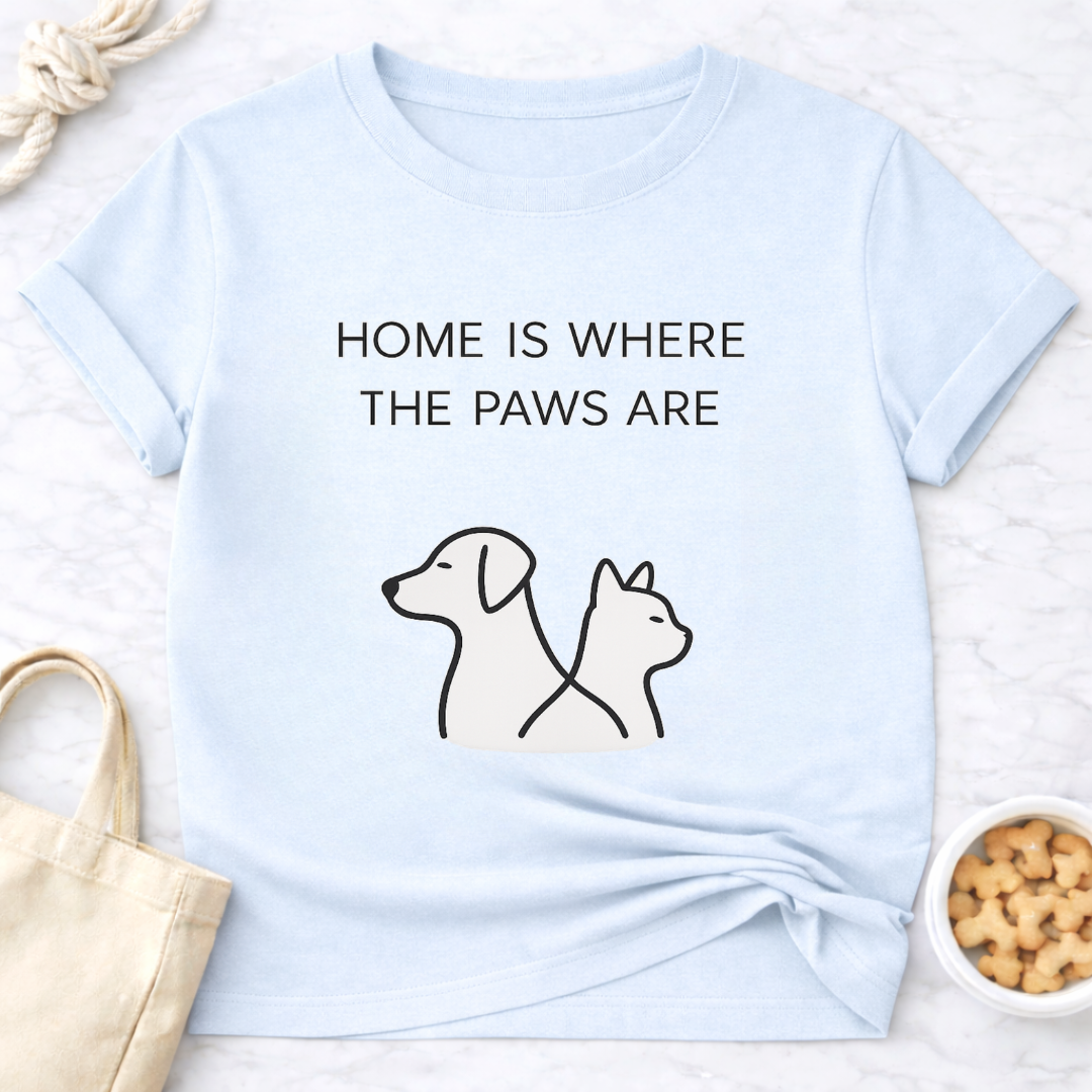Home is Where the Paws Are T-Shirt