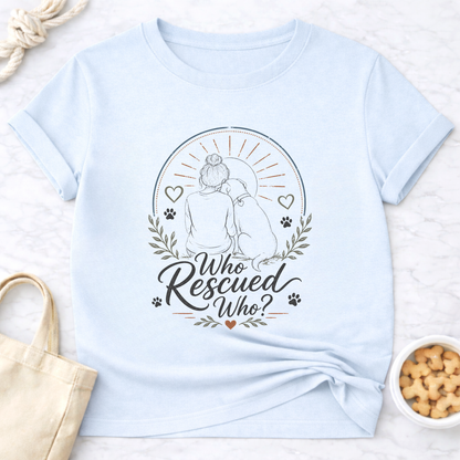 Who Rescued Who? V2 Female T-Shirt