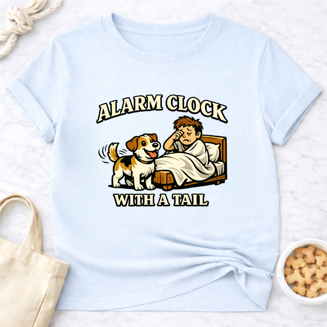 Alarm Clock with a Tail T-Shirt