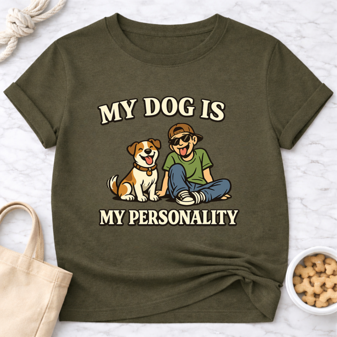 My Dog is My Personality (Male) T-Shirt