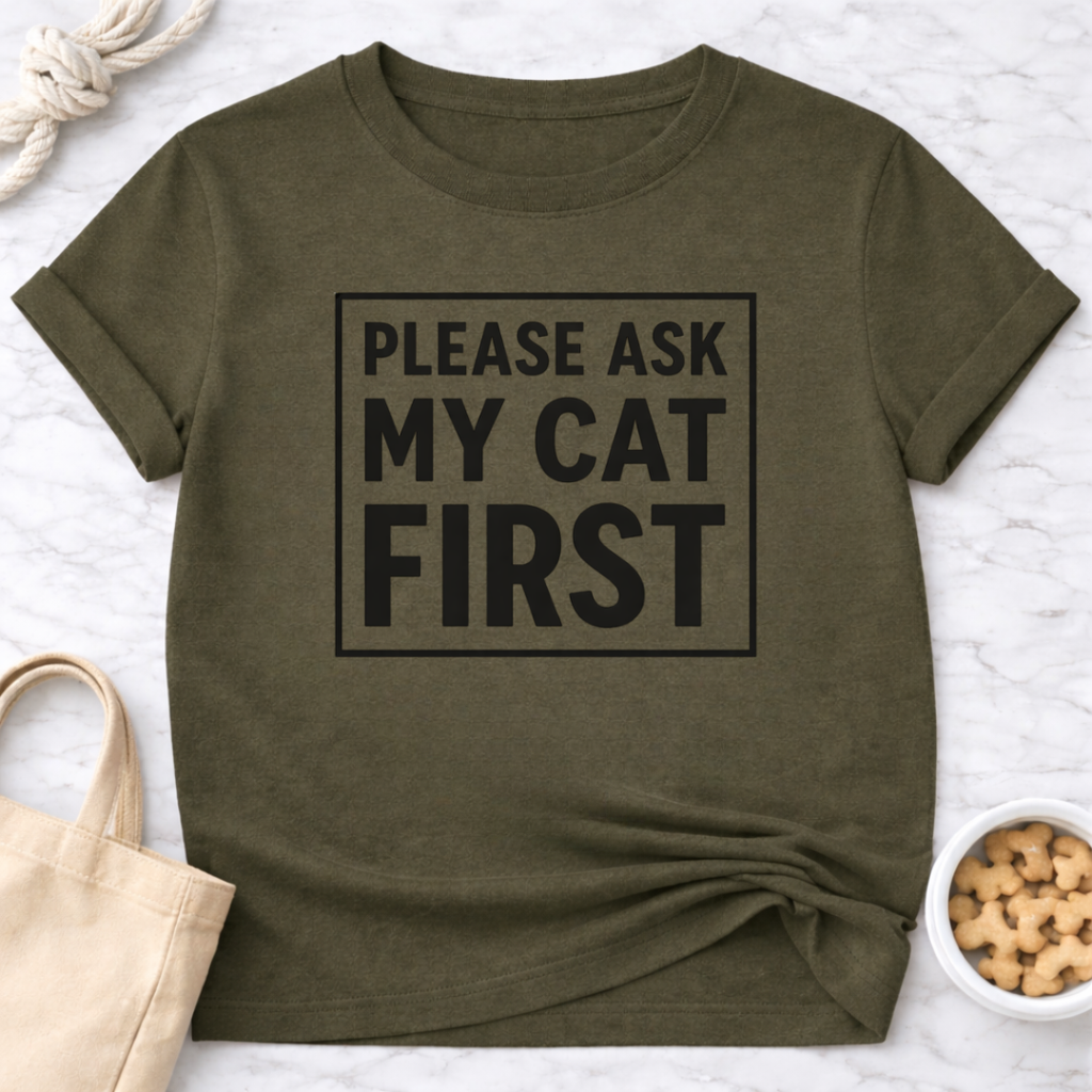 Ask My Cat First T-Shirt