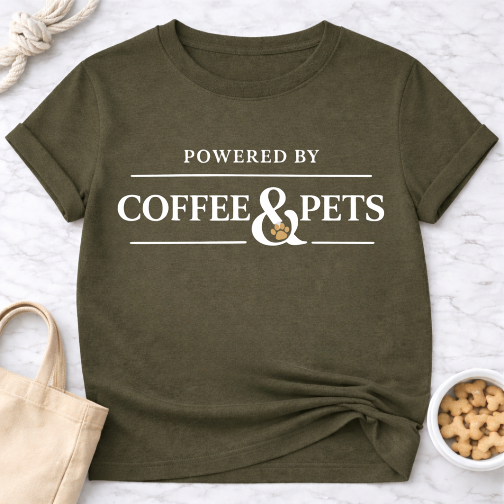 Powered by Coffee & Pets T-Shirt