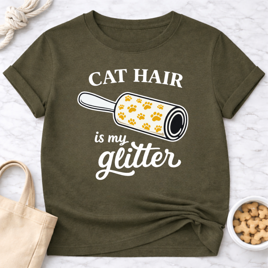 Cat Hair is My Glitter T-Shirt