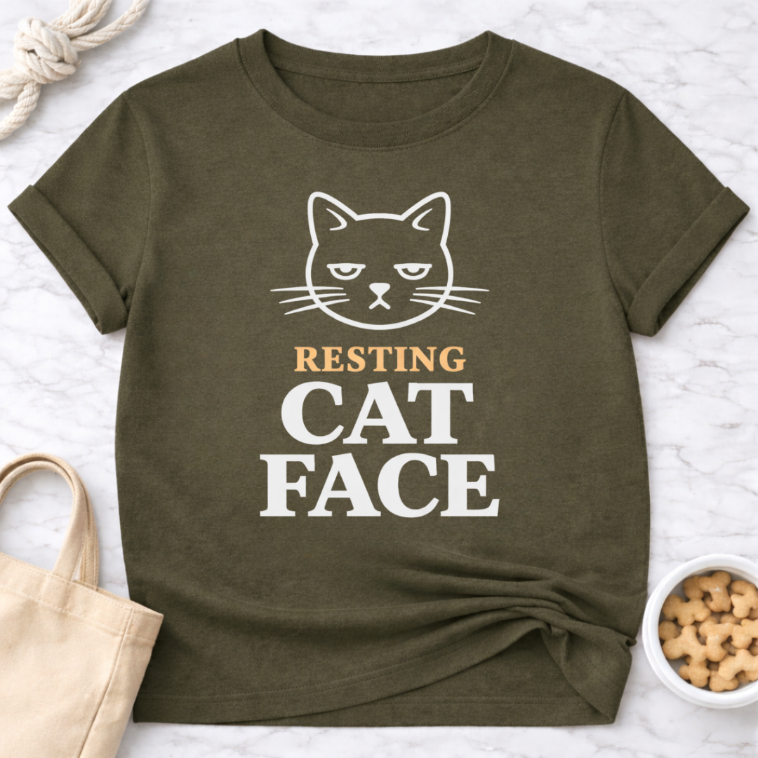 Resting Cat Face T-Shirt
