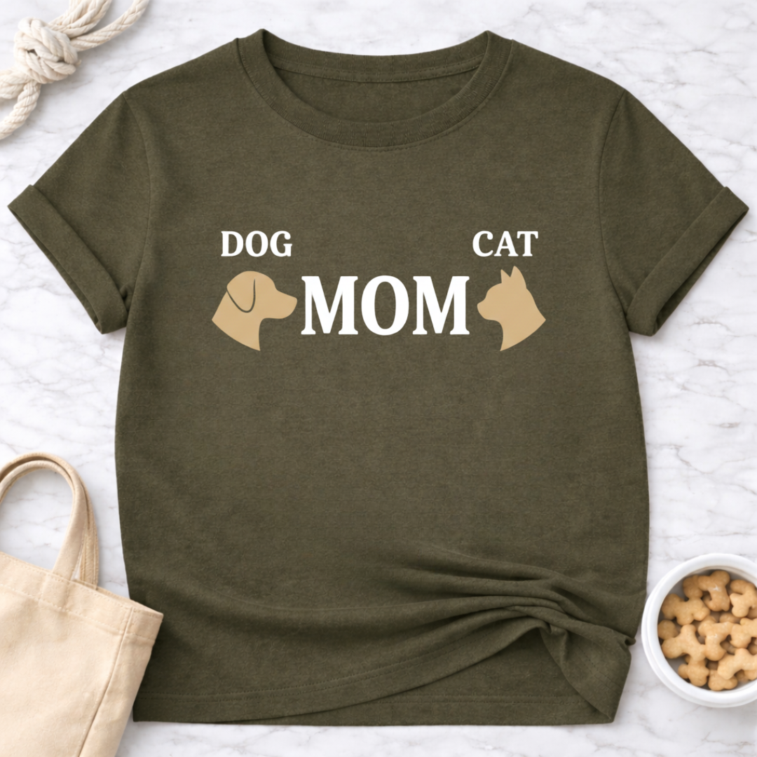 Dog and Cat Mom T-Shirt