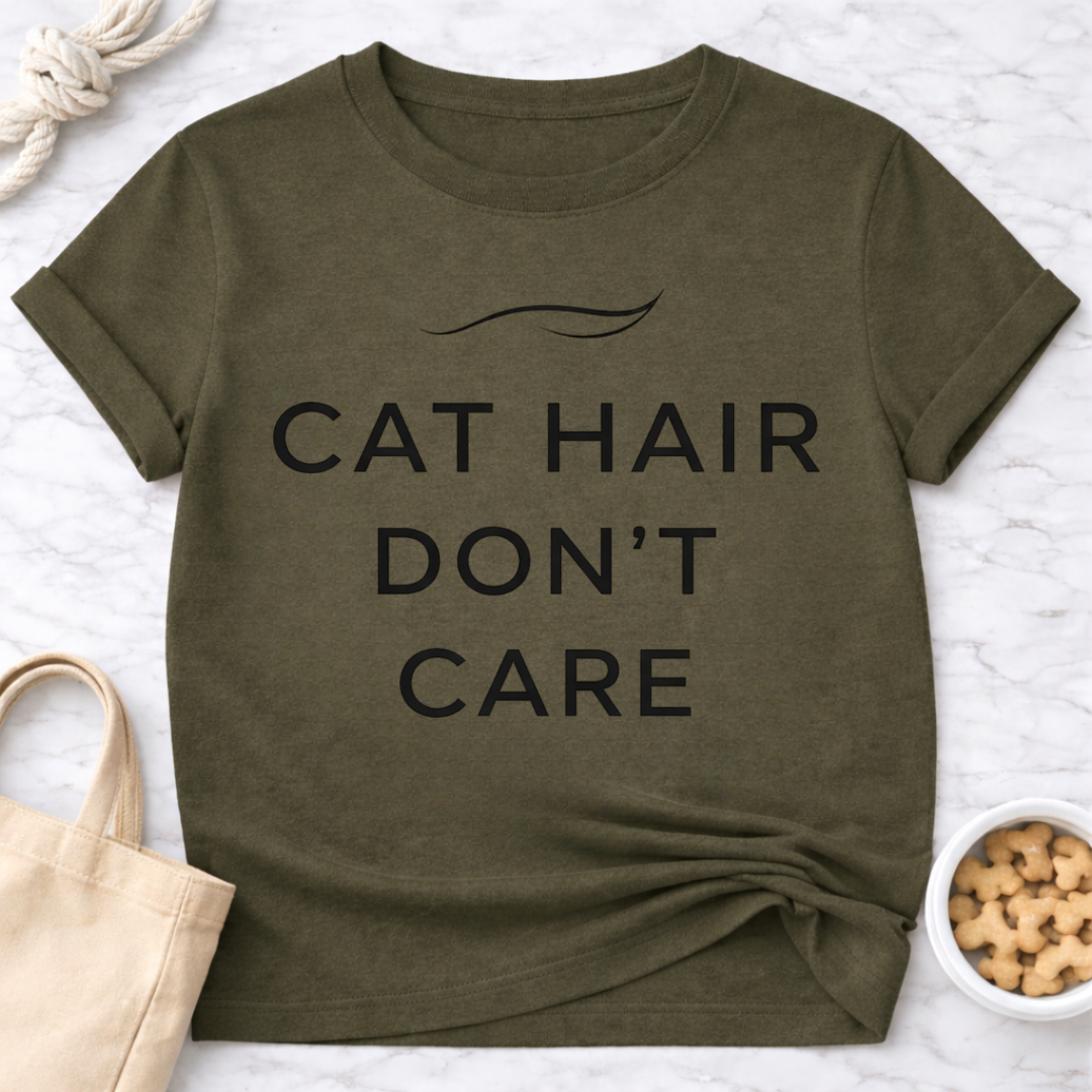 Cat Hair Don't Care T-Shirt