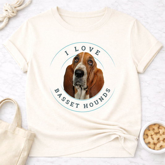 I Love Basset Hounds T-Shirt
