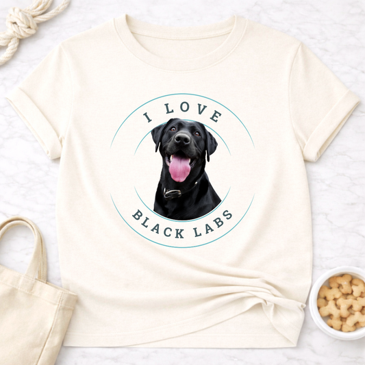 I Love Black Labs T-Shirt