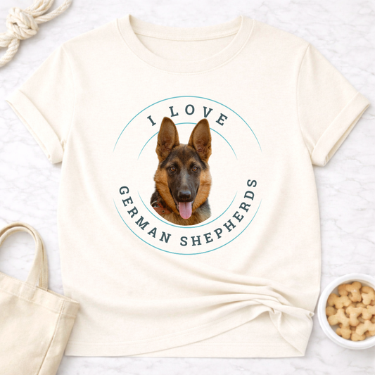 I Love German Shepherds T-Shirt
