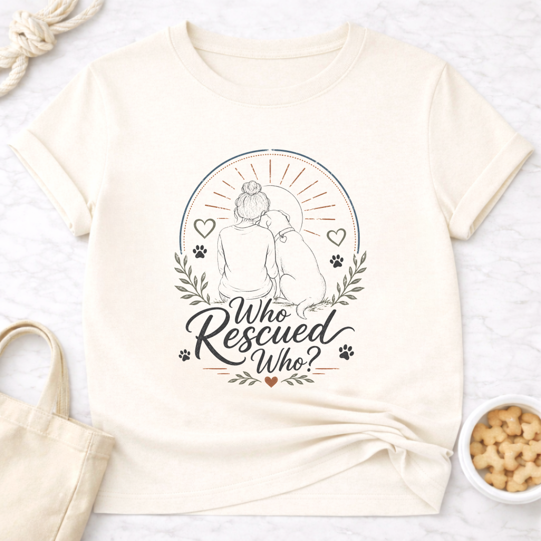 Who Rescued Who? V2 Female T-Shirt