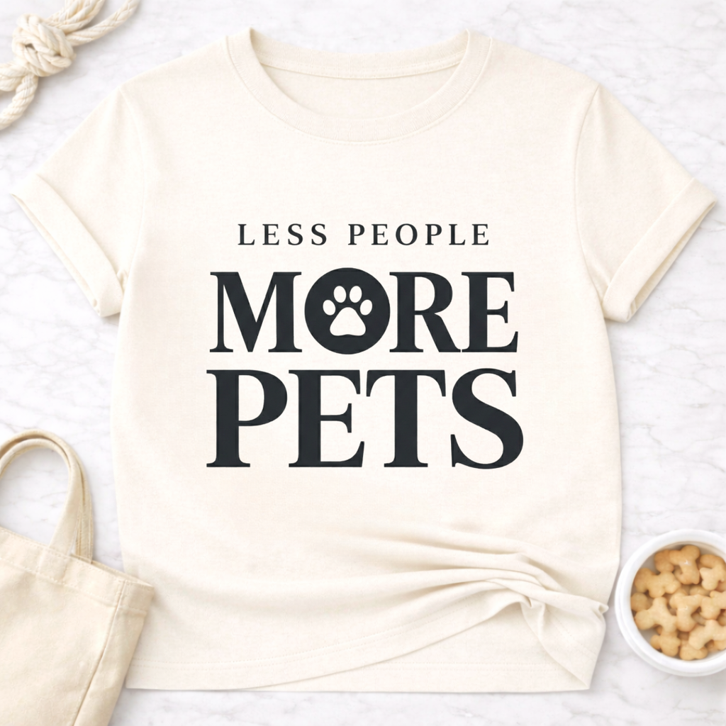 Less People More Pets T-Shirt