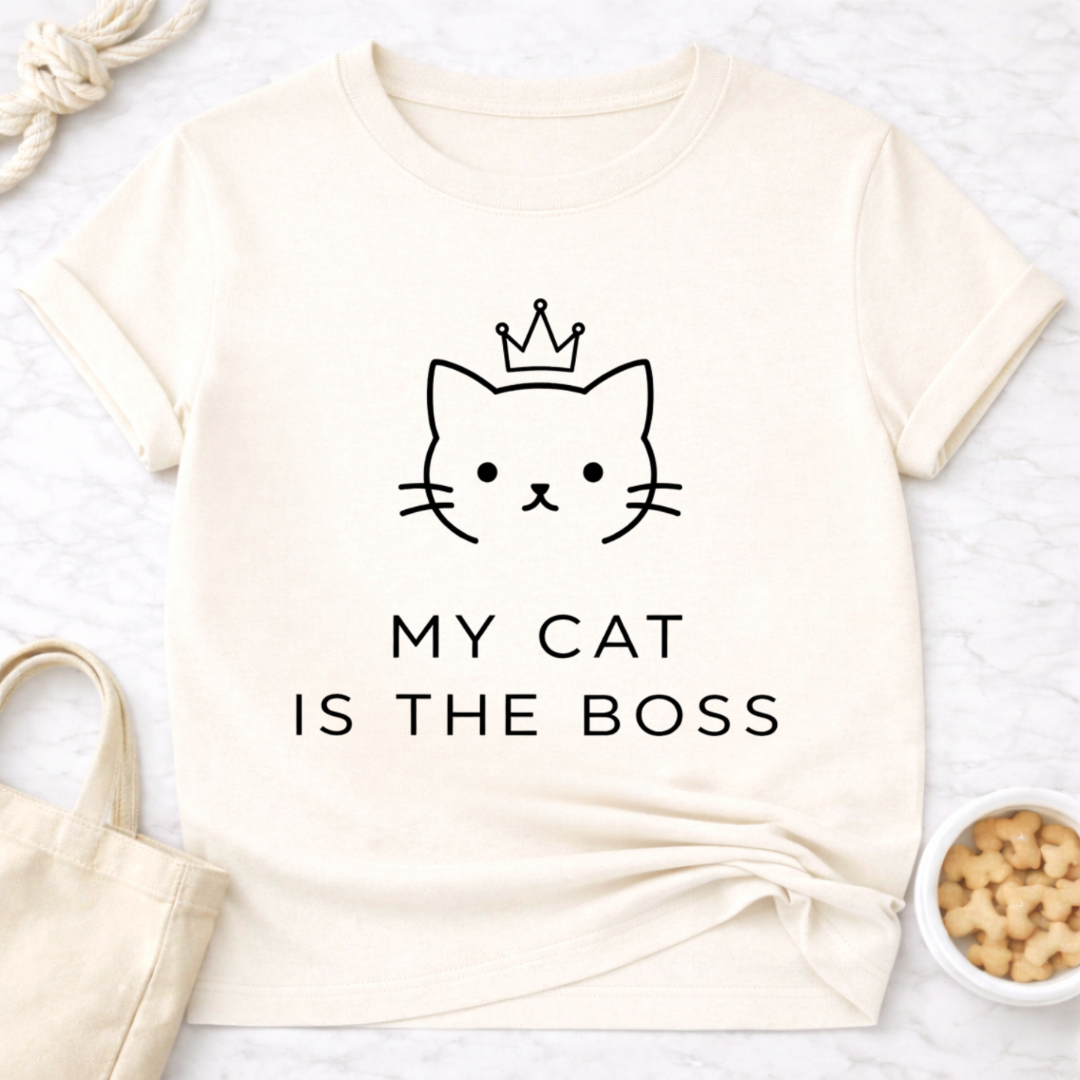 My Cat is the Boss (Simple) T-Shirt