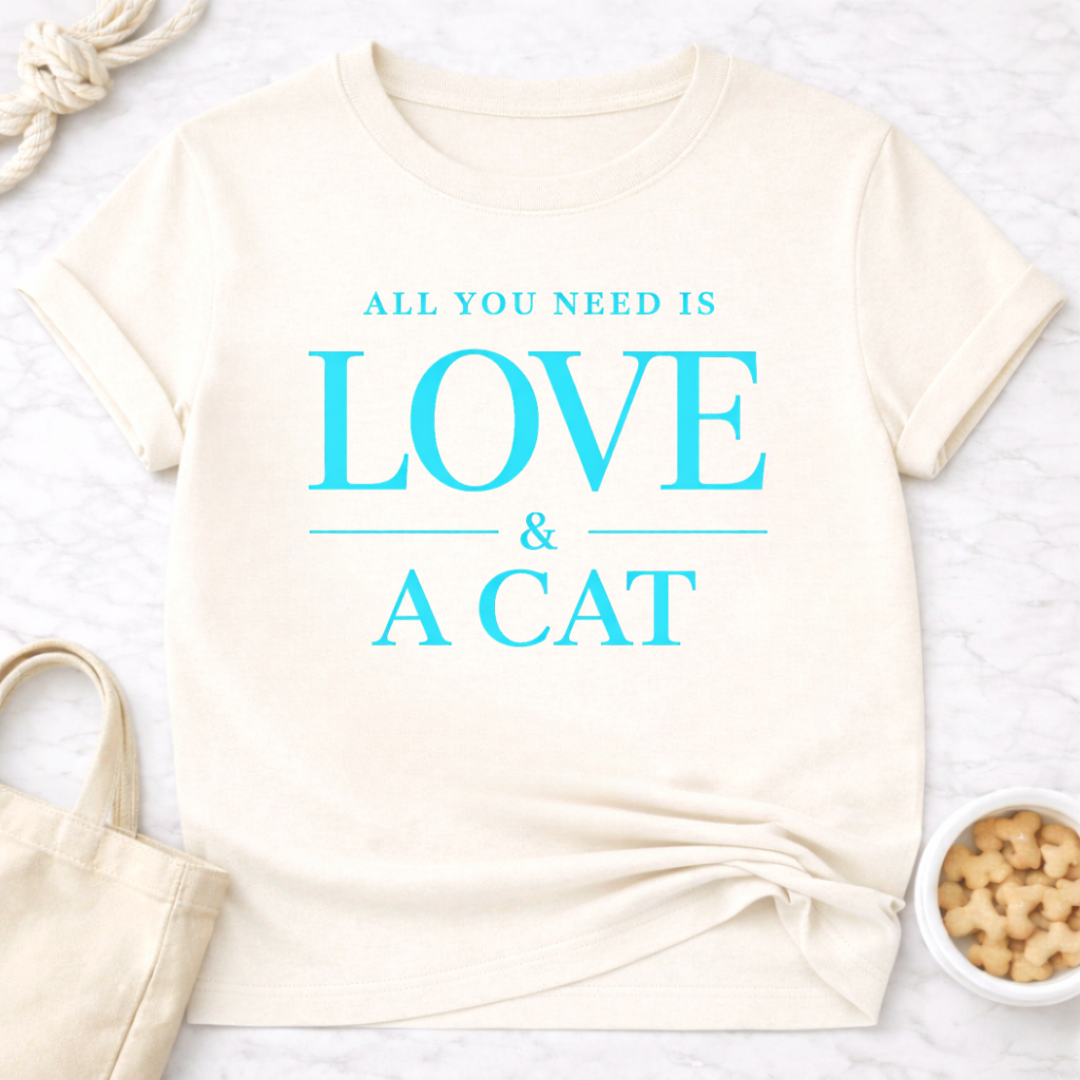 All You Need is Love and a Cat T-Shirt