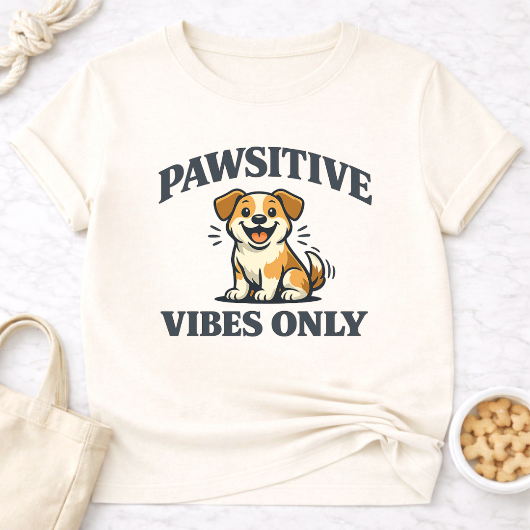 Pawsitive Vibes Only T-Shirt