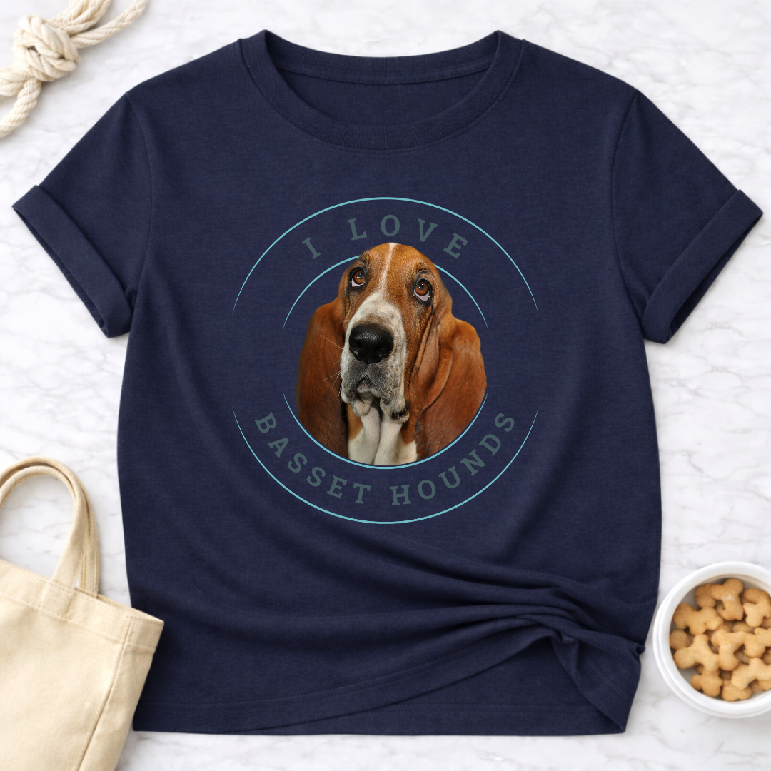 I Love Basset Hounds T-Shirt