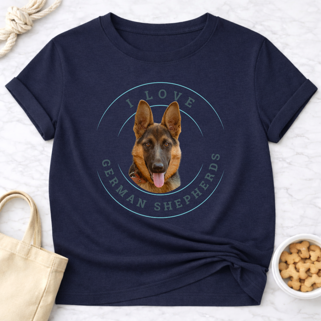 I Love German Shepherds T-Shirt