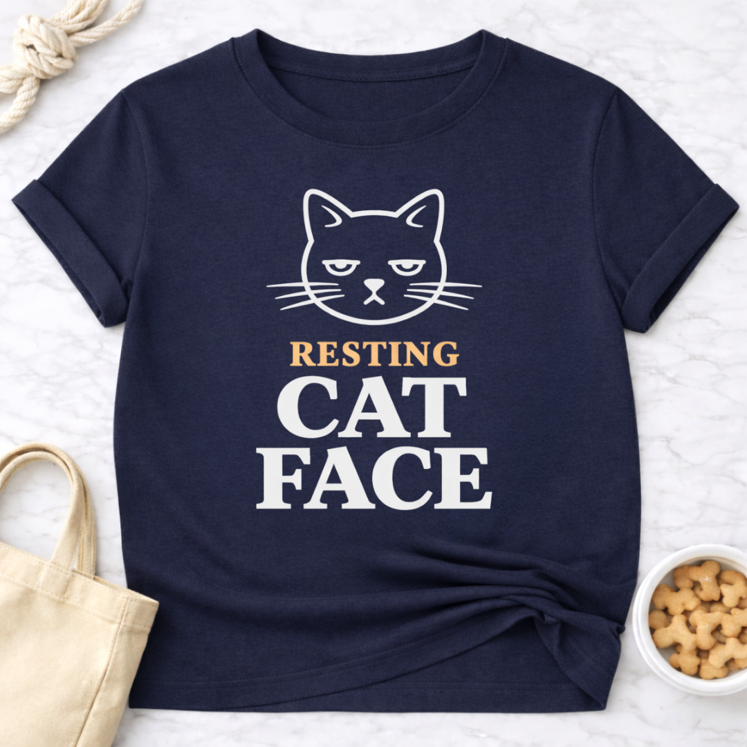 Resting Cat Face T-Shirt