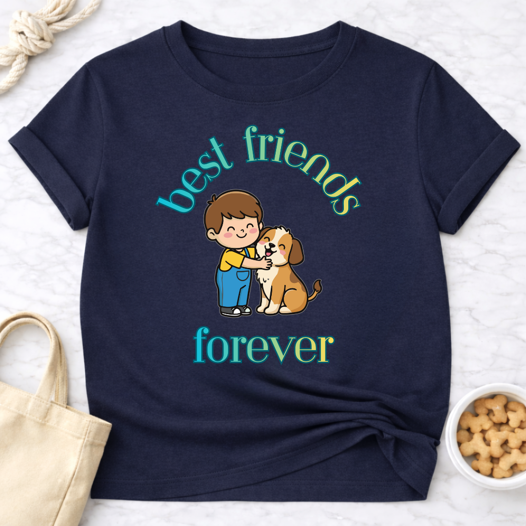 Best Friends Forever Boy and Dog T-Shirt