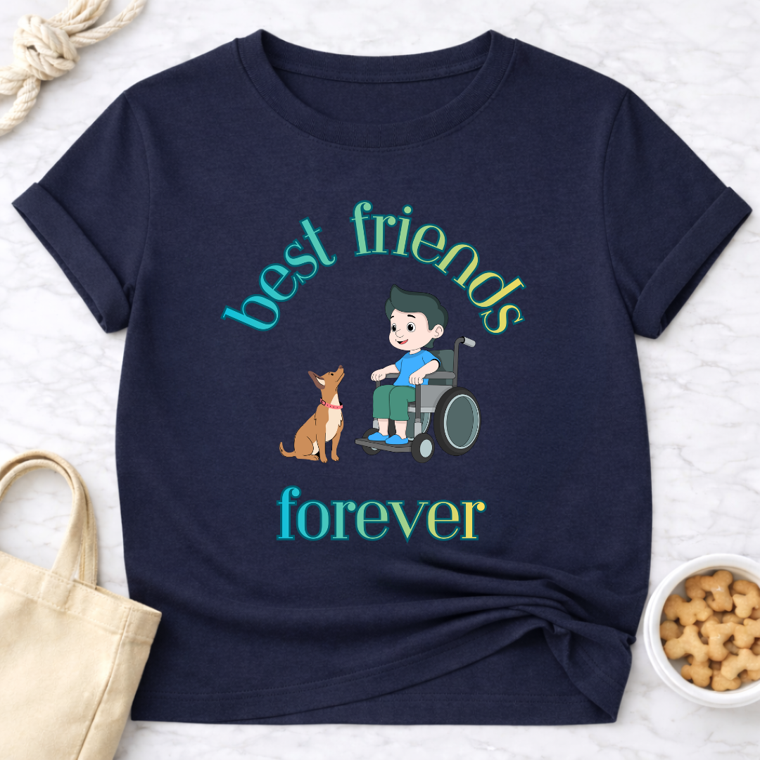 Best Friends Forever Boy and Dog Special Needs T-Shirt