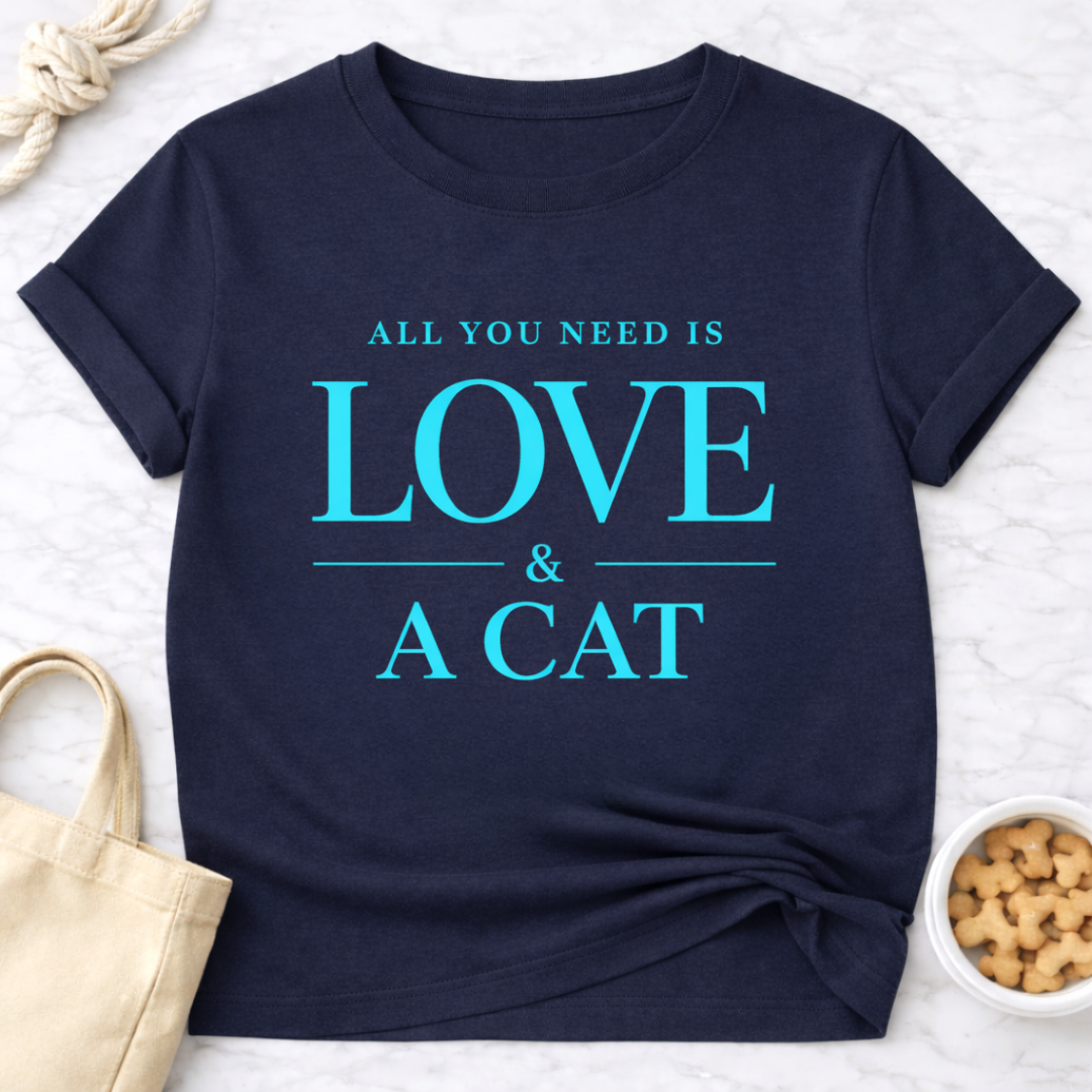 All You Need is Love and a Cat T-Shirt