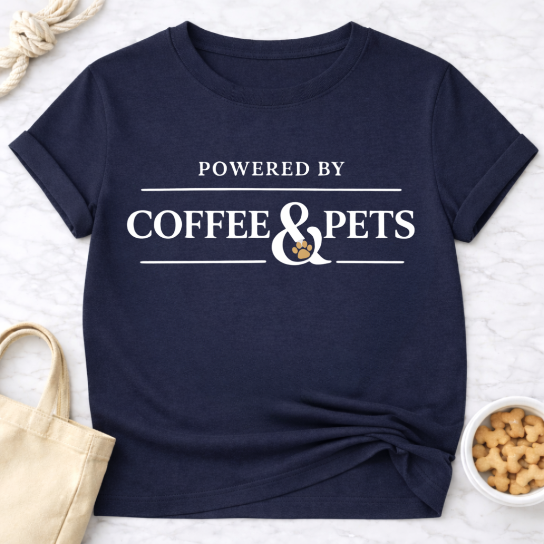 Powered by Coffee & Pets T-Shirt