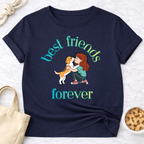 Best Friends Forever Girl and Dog T-Shirt